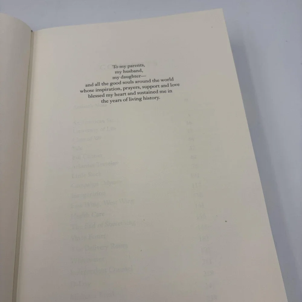 Living History Hillary Rodham‎ Clinton Hardcover 2003 First Edition Dust Jacket